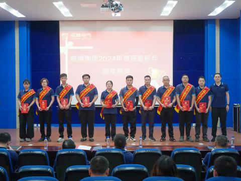 88彩票电气集团召开2024年度质量月总结表彰大会