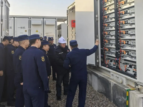 以练筑防！88彩票电气盐池储能电站开展消防专项行动